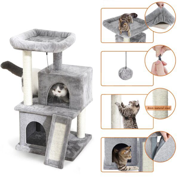 arbre à chat pour maine coon , maison, appartement, perchoir, divertissement, grattage pour chats