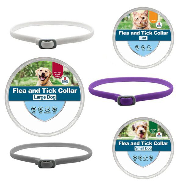 60884-9680b6.jpg Collier Anti-Tique en Caoutchouc pour Chien et Chat