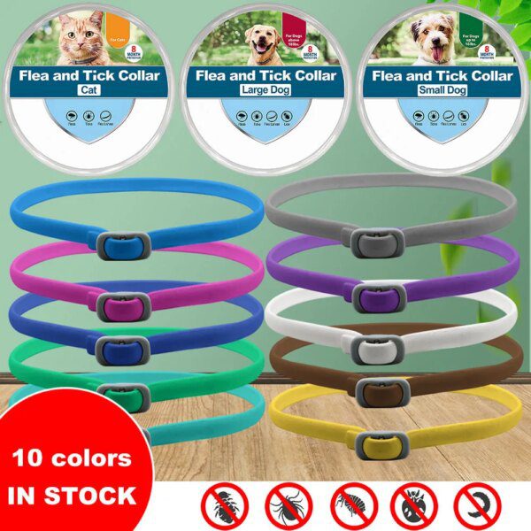 Collier Anti-Tique 8 Mois pour Chien – Protection Longue Durée, Résistante