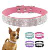 Collier Luxe à Strass pour Petit & Moyen Chien – Élégance Brillante, Douceur