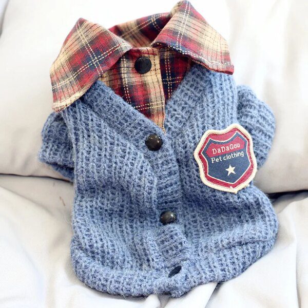 pull pour chien chaud tricoté pour vetement pour chien