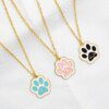 Collier patte de chat mignon