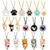 Collier patte de chat mignon