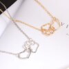 Colliers creux empreinte de patte Animal
