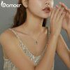 collier en argent Sterling 925 véritable pour femmes