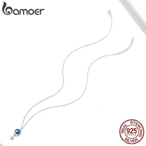 collier en argent Sterling 925 véritable pour femmes