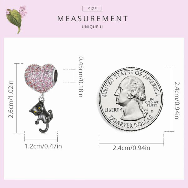 Bamoer – pendentif en argent Sterling 925 véritable pour femme