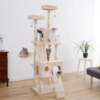 arbre a chat de luxe condo multicouche avec échelle pour chat