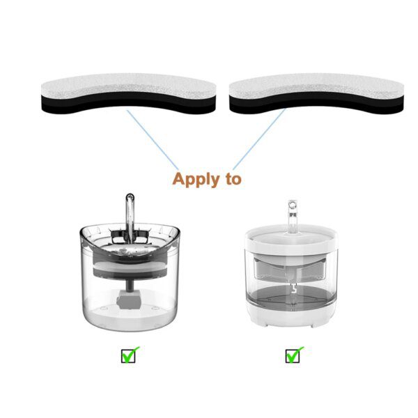 Fontaine à eau pour chat, 1 à 5 pièces, éléments filtrants de remplacement activés pour chat