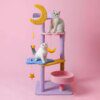 arbre a chat Lit à gratter 2 en 1 pour chats, tour de plongée pour chats