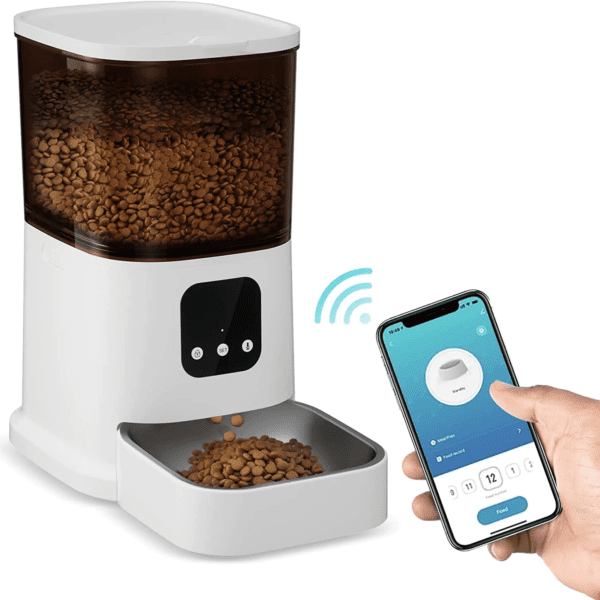 63604-e74a0f.png Distributeur de nourriture sèche Intelligent avec caméra vidéo 6L