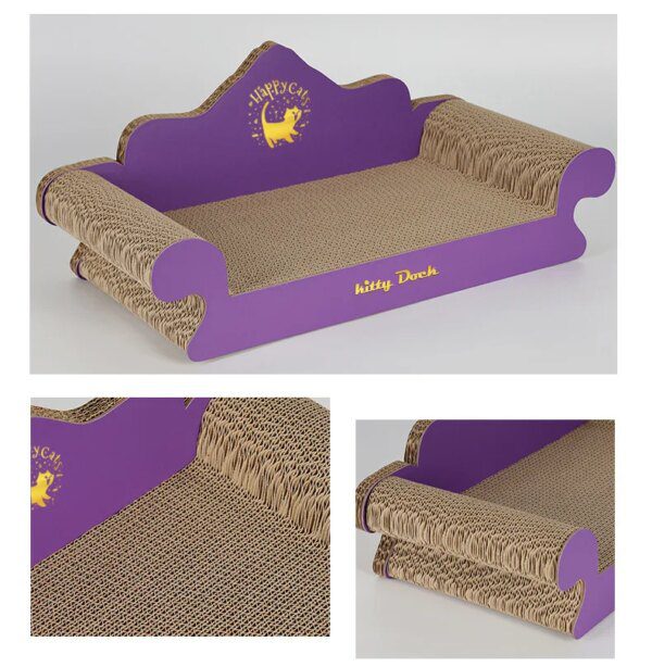 Canapé-lit en papier ondulé épais pour animaux de compagnie