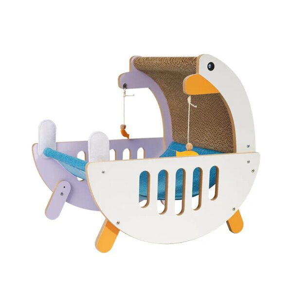 Hamac pour chat en papier ondulé – Lit multifonctionnel & planche à gratter