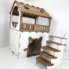 Maison à étages pour chats, aire de jeu