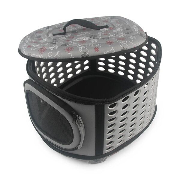 Sac de voyage pour chat porte-fleurs sacs respirant rose pliant petit chien sac à bandoulière