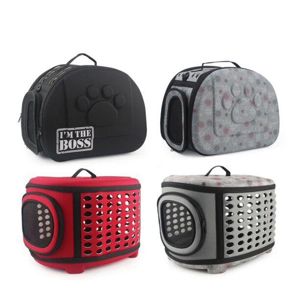 Sac de voyage pour chat porte-fleurs sacs respirant rose pliant petit chien sac à bandoulière