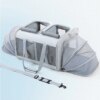 Chariot de transport extensible à roues pour chats et chiens – Double couche