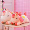Peluche licorne géante Kawaii, poupées en peluche douce, Animal cheval