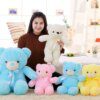 Peluche Ours  lumineux au design créatif, Teddy l'ourson avec lampe LED à lumière scintillante