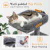 arbre a chat Tours de luxe avec doubles Condos, perchoir spacieux, hamac pour chat