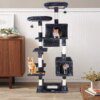 arbre a chat Poste à gratter pour chat, 203cm, jouet pour chat, escalade, cinéma