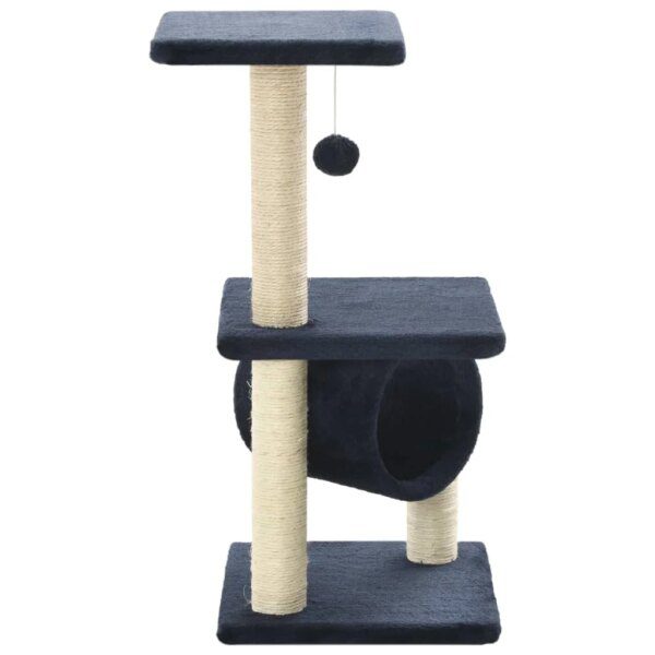 Arbre à chat avec griffoirs en sisal 65 cm Bleu foncé,Lit pour chat Jouet pour chat