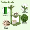 arbre a chat Hamac avec corde en Sisal pour chats, Cactus, grattoir