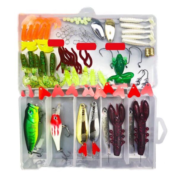 Kit Leurres Pêche Simpleyi – Lots de 18 à 109 Pièces