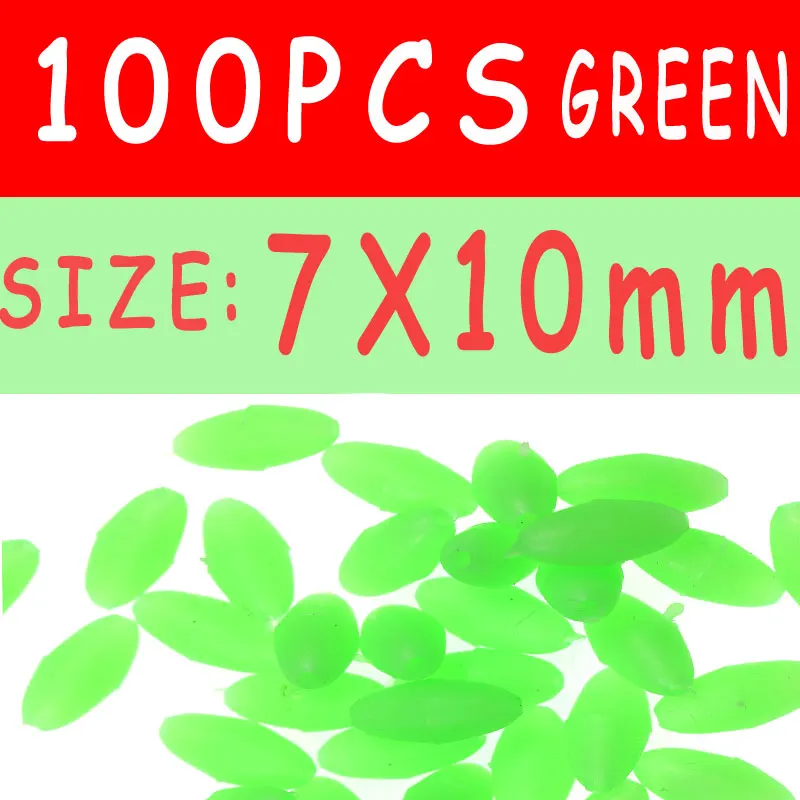 7x10mm 100pcs green