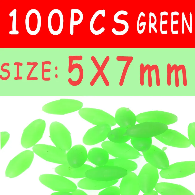 5x7mm 100pcs green