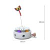 jouet pour chat rotatif automatique pour chat, boule en plastique colorée en forme d'animal