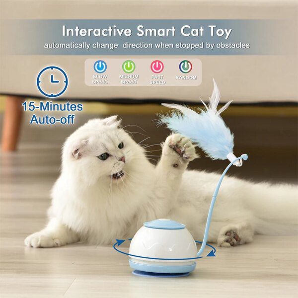 Jouet Électrique Rotatif 360° pour Chat – Chasse Invisible