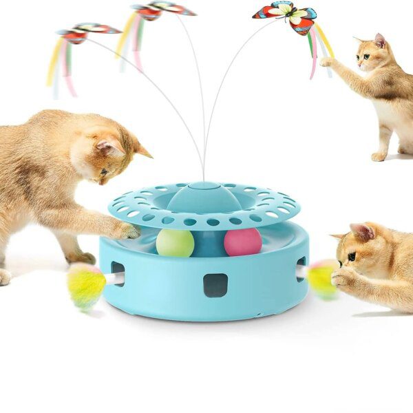 Jouet Électronique Intelligent 3-en-1 pour Chat – Stimulation Totale