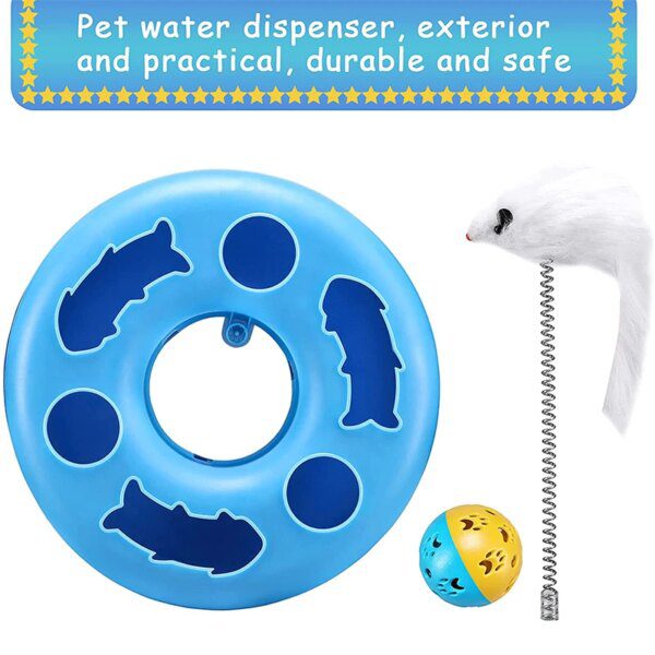 Jouet interactif de piste avec souris à ressort – Chasse continue