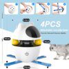 Jouet interactif 4-en-1 pour chat – Laser, plumes, balle