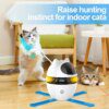 Jouet interactif 4-en-1 pour chat – Laser, plumes, balle