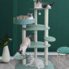 arbre a chat  Cadre d'escalade pour chat en bois massif, fournitures pour Villa, maison, jouets, litière