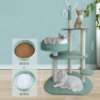 arbre a chat  Cadre d'escalade pour chat en bois massif, fournitures pour Villa, maison, jouets, litière
