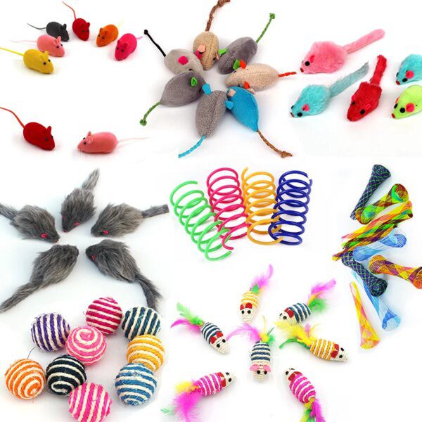 Souris & balles en fausse fourrure de lapin – Chasse instinctive