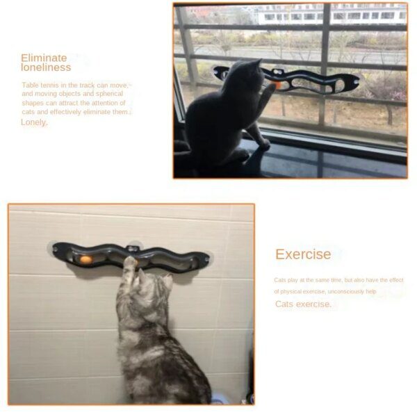 Jouet éducatif interactif attrape-balle – Tunnel mural