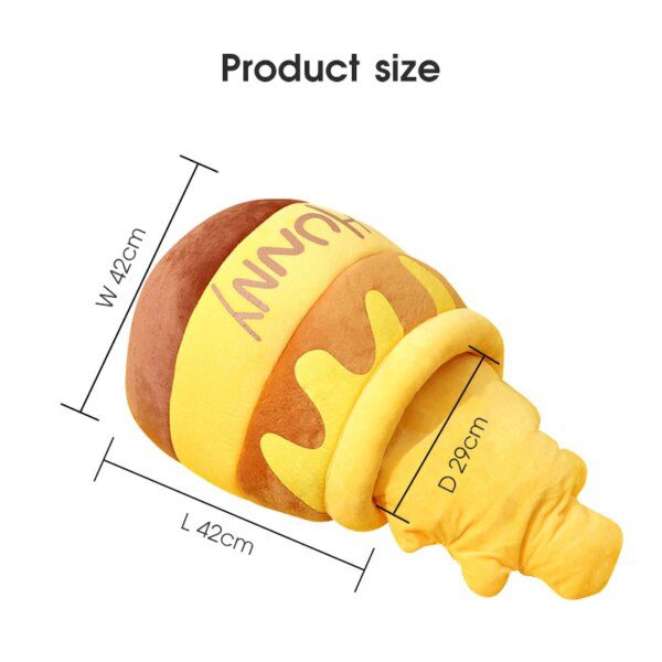 Niche pour chat « Pot de miel » – Lit d’hiver en peluche pour sommeil