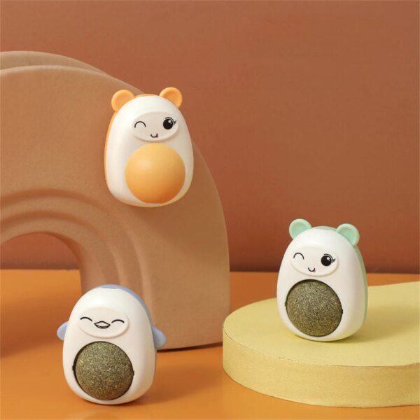 Boule murale rotative à l’herbe-aux-chats – Apaisement