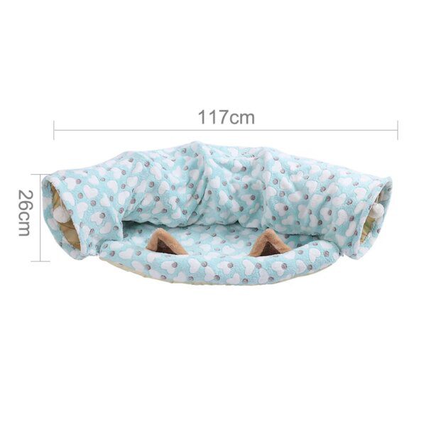 Tunnel Modulable avec Oreilles pour Chat – Pliable, Antidérapant