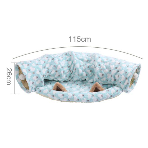 Tunnel Modulable Chat avec Oreilles – Pliable Antidérapant
