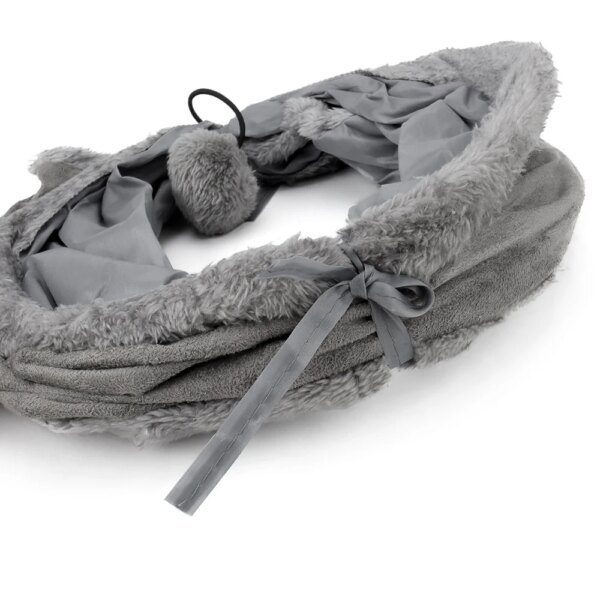 Tunnel Pliable en Daim pour Chat & Chiot – Tente de Jeu avec Balle