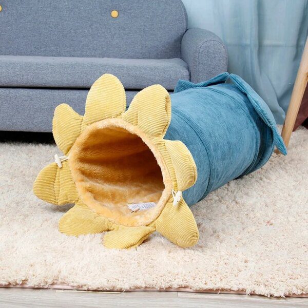 67201-9347b8.jpg Tunnel-Lit Pliable pour Chat – Nid Chaud Cartoon avec Son