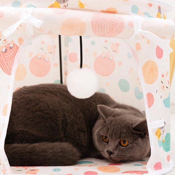 67304-2346e1.jpg Tunnel-Lit Patchwork pour Chat – Couchage Double Option