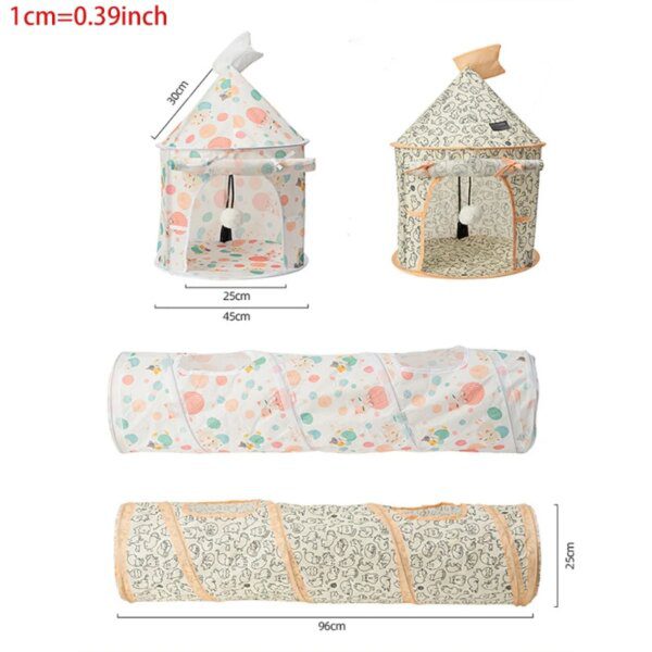 67304-575e53.jpg Tunnel-Lit Patchwork pour Chat – Couchage Double Option