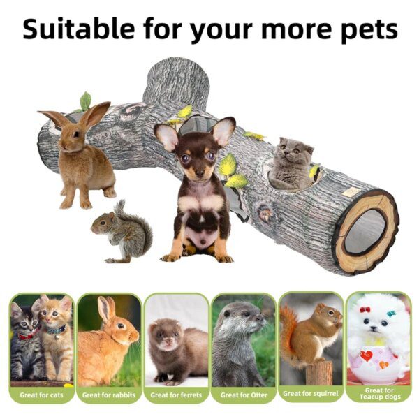 Grand Tunnel Pliable 3 Voies pour Chat – Refuge XXL