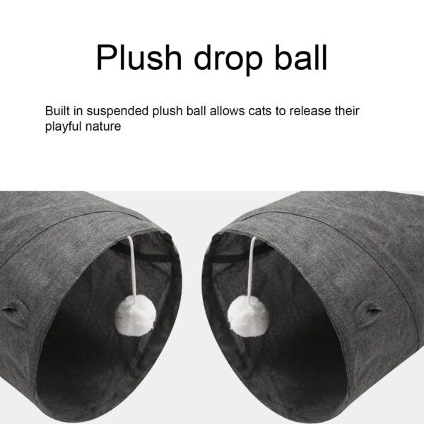 Tunnel d’Intérieur pour Chat – Labyrinthe Pliable à 3 Voies